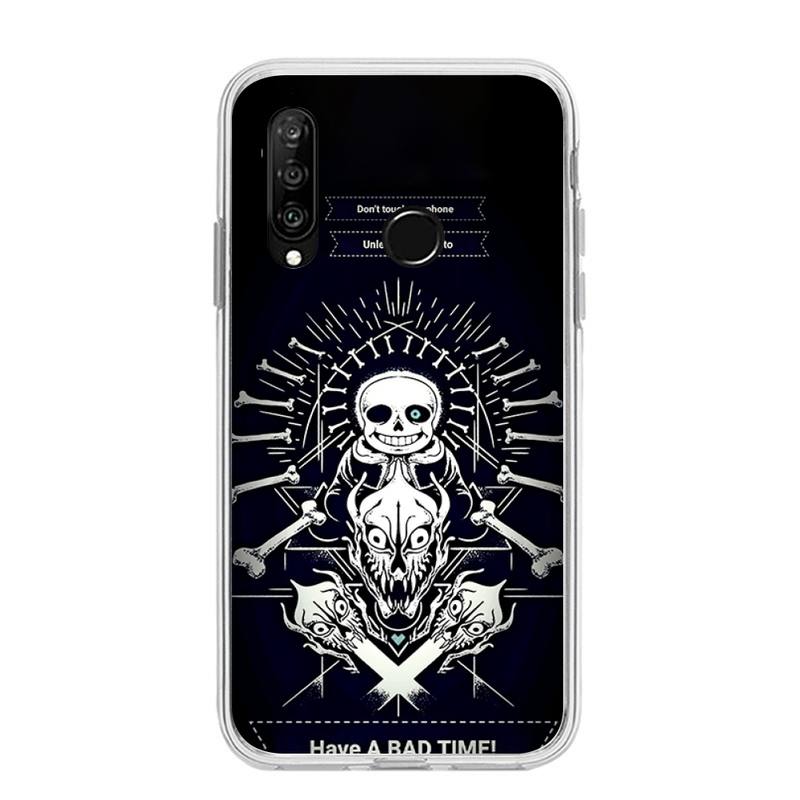 Чехол для телефона с крутой игрой Undertale Sans для Huawei P20 P40 Lite P30 Pro P Smart 2019 Nova 3e 6 Se, силиконовый прозрачный мягкий чехол