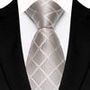 Single Color Mens Necktie Satin Groom Jacquard Luxury Plaid & Checks Ties  Party Accessories