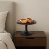 8 Inch Wooden Cake Stand High Base Fruit Snacks Storage Tray Cupcakes Display Plate  Wedding