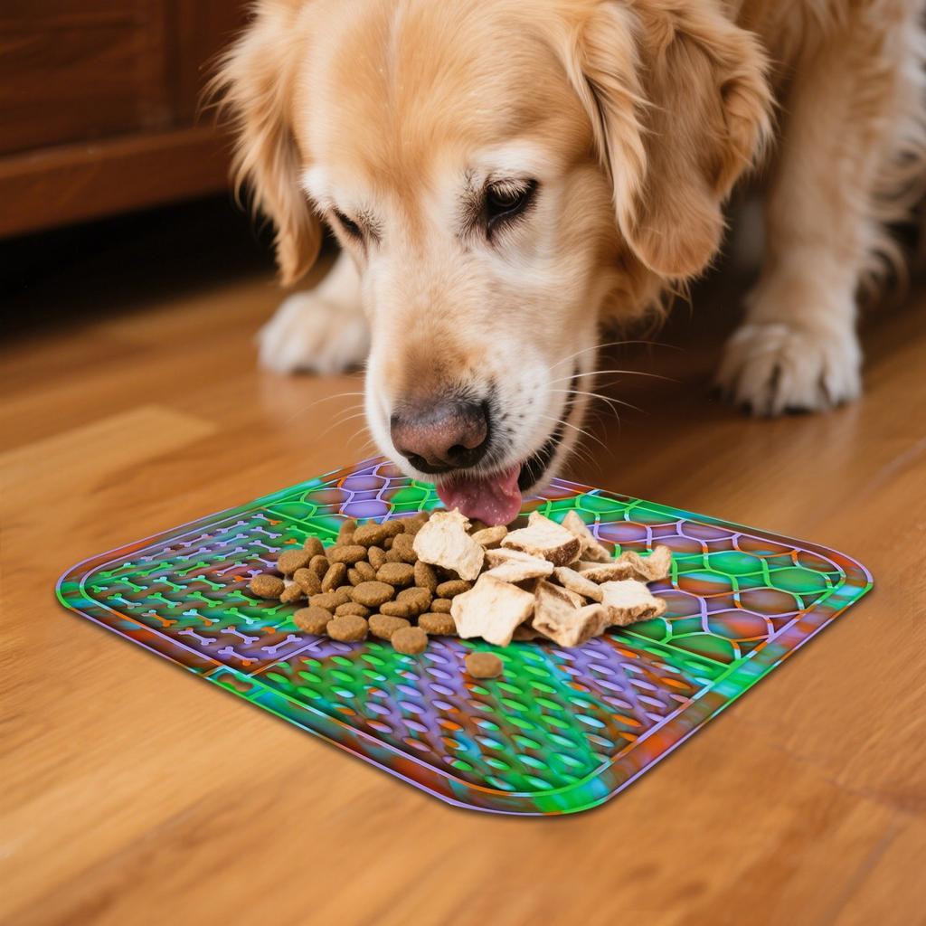 Коврики для вылизывания для собак с присосками для снятия тревоги, Масляные коврики для вылизывания для собак, Диспенсер для медленного кормления для груминга, купания и дрессировки собак и кошек