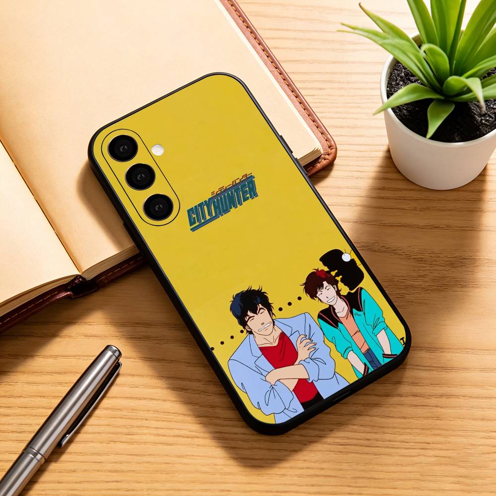 R-Retro City Hunter Комикс Чехол для телефона Черный Силиконовый Мягкий Для Samsung Galaxy A73,A72,A71,A70,A53,A52,A51