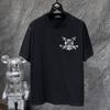 GZ-8931 CHROME HEARTS 2025 Летняя новая высококачественная хлопковая свободная футболка с круглым вырезом большого размера для мужчин и женщин, парная футболка