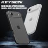 KEYSION Прозрачный матовый чехол для iPhone 17 Air Полупрозрачный мягкий силикон+ПК Ударопрочная задняя крышка для телефона для iPhone 17 Air 2025