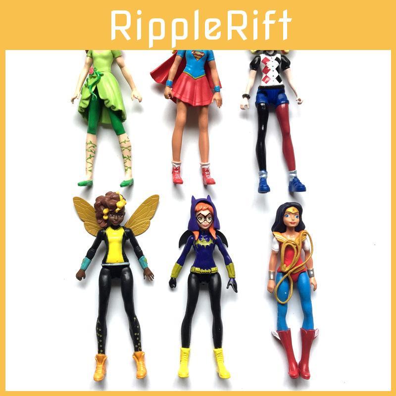 Уникальные коллекционные фигурки Супергёрл, Чудо-женщины, Бэтгёрл, Харли Квин 15 см