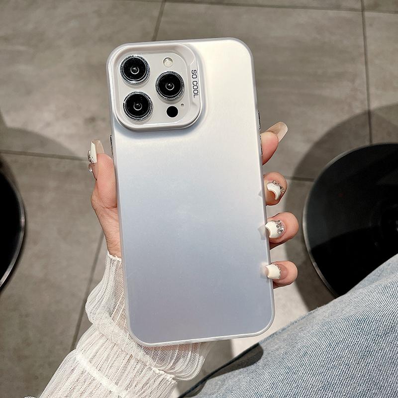 For Samsung S25 S24 S23 Plus S24 Ultra A06 A05s A13 A14 A15 Vivo Y02 Y15 Y16 Y17 Y28 Y27 Colorful Sliver Double Sided Hard Back Soft Edge Phone Case