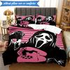 Scr-eam Horror Movie 3pcs K-pop music group Bedding set,Ideal for Bedroom, Dormitory,Including Duvet Cover And 2pcs Pillowcases,Fan gifts
