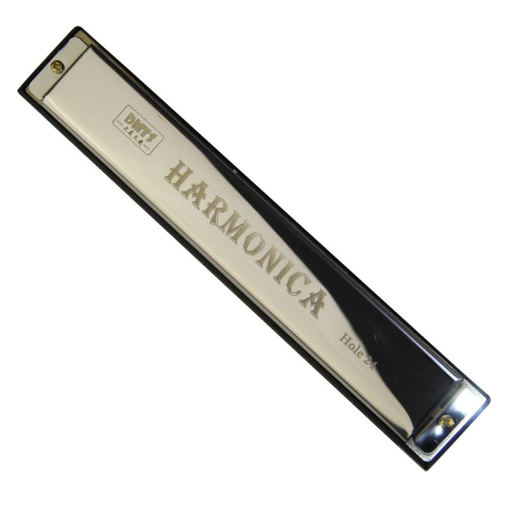 Tremolo Harmonica 24 Hole Harmonica Double Row Blues Harmonica C-key Harmonica Student