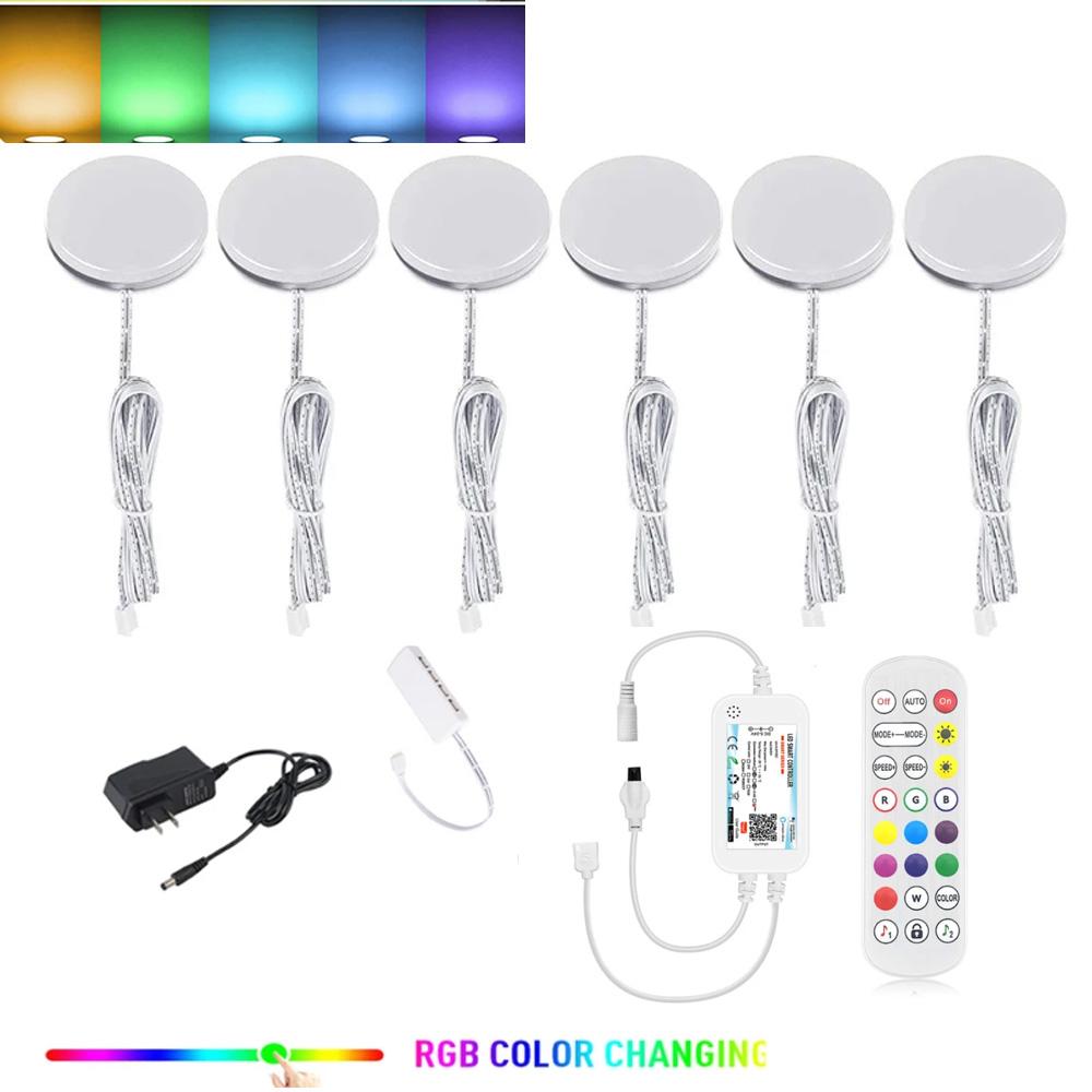 Полный комплект DC12V Tuya Wifi подсветка под шкафом ИК пульт дистанционного управления одноцветная/RGB/CCT светодиодная лампа с регулировкой яркости кухонное освещение домашний декор