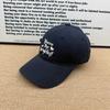 Simple English love embroidery cap women's soft top big head circumference daily versatile casual summer visor