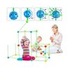 Jeu de Construction de Fort pour Enfants - Kit DIY 87 pièces - Silicone sans BPA - Vert