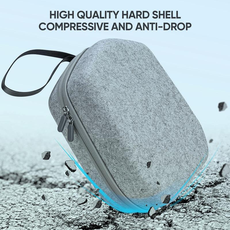Hard Carrying Case Compatible with Meta Quest 2 Official Basic/Elite Strap VR Game Headset and Touch Controller Accessories