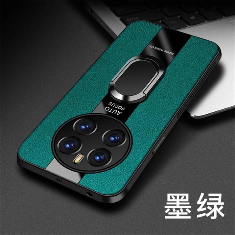 Для Huawei Honor 200 Pro чехол с магнитным кольцом, задняя крышка для телефона Huawei Honor 200Pro 100 90 lITE, роскошный кожаный чехол, силиконовый противоударный бампер