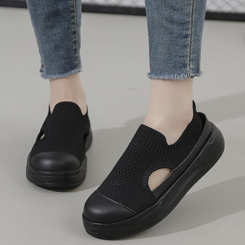 Woman Shoes 2025 Platform Summer Walking Lightweight Mesh Outdoor Sneakers Breathable Tennis Comfortable Casual Walking Shoes