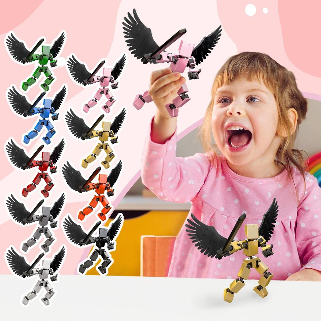 Совместная подвижная 3D-печатная кукла-игрушка, креативное декомпрессионное настольное украшение