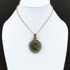 Moldavite Copper Wire Wrapped Pendant Gemstone Jewelry Handmade Unique Pendant Copper Wire Wrap Jewelry Gift For Her & Mom Pendant For Women
