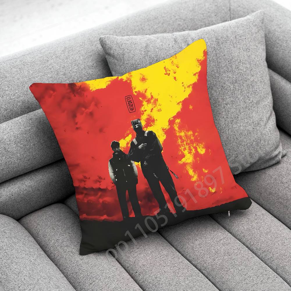 T-Twenty One P-Pilots Clancy Blurryface Throw Pillow Case For 30X30Cm 40X40Cm 45X45Cm 50X50Cm 55X55Cm Square Pillowcase Shell