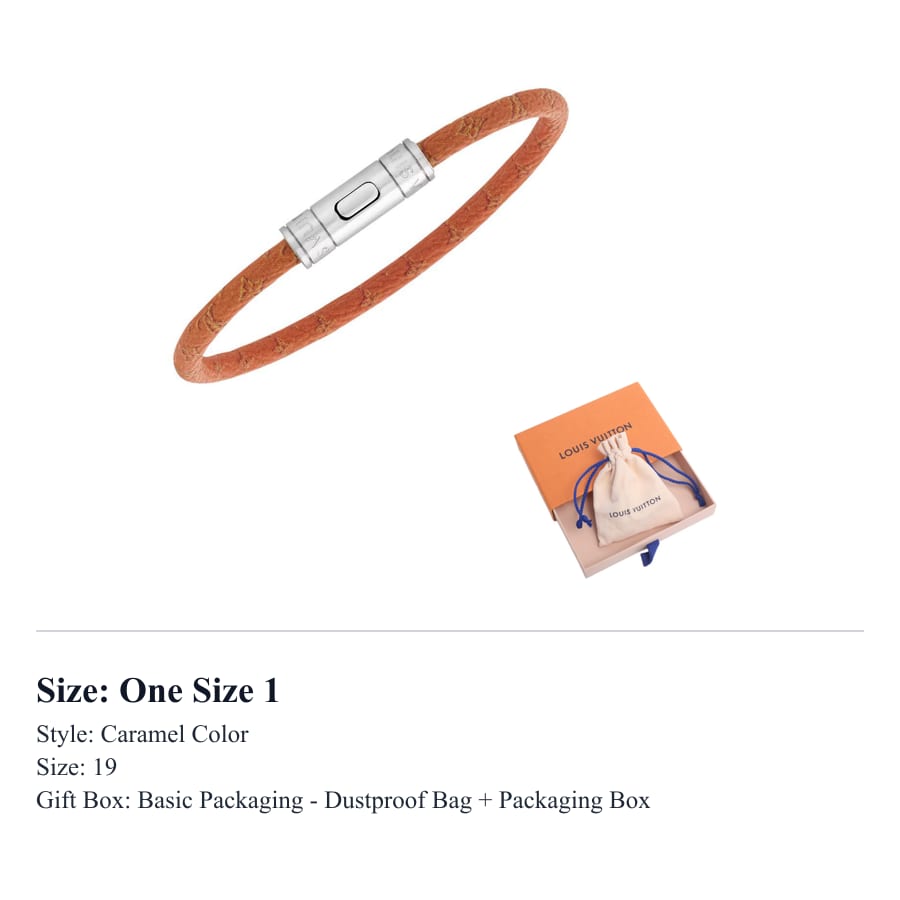 LOUIS VUITTON Bangles Men's Caramel M4534