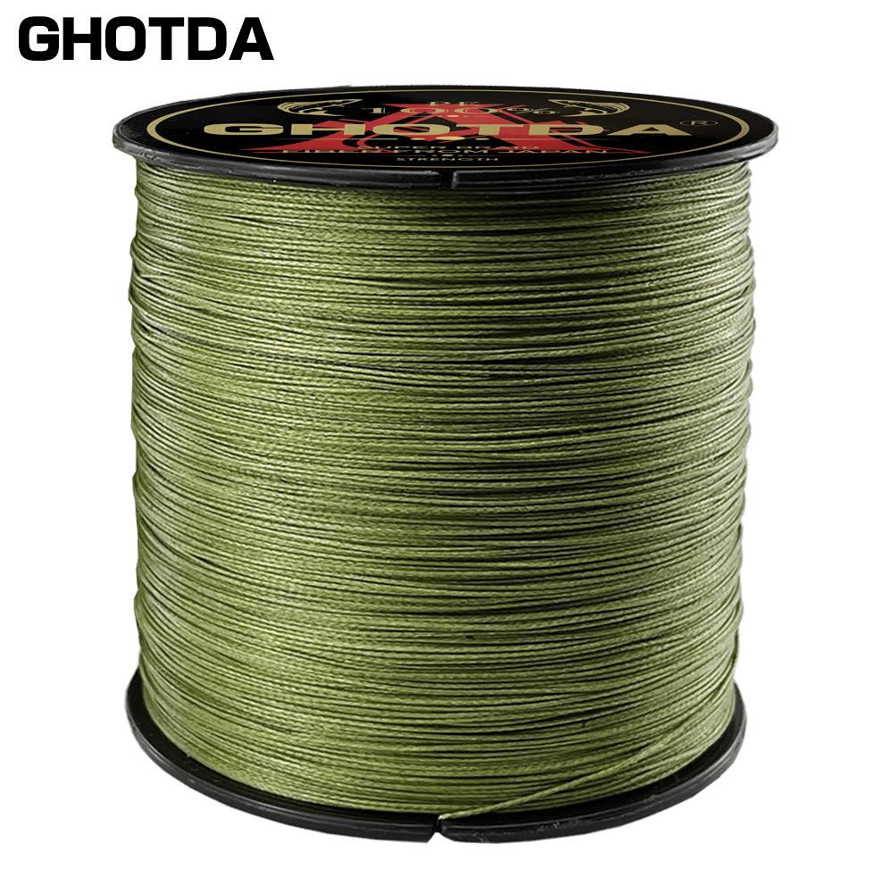 GHOTDA 12-прядная полиэтиленовая плетеная леска 10-80 фунтов 100 м, мультифиламентная леска для ловли карпа в соленой воде