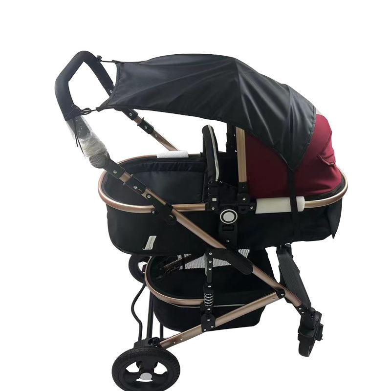 Детская коляска солнцезащитный козырек с защитой от УФ-лучей, двусторонняя высокопроходимая коляска, аксессуары, чехол-козырек, универсальная спальная люлька