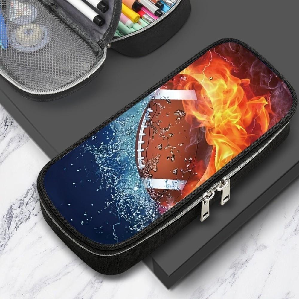 Sports Theme Soccer Pattern Pen Bag Soccer Pattern Multifunction Bag New Pencil Case  Gift