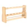 Wooden Test Tube Rack Storage 6 Round Hole Multifunctional Test Tube Stand Holder for Home Laborator