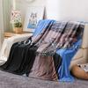 1PC Anime Series Custom Name Patterned Flannel Blanket Suitable For All Seasons For Home Decor Warmth And Comfort Gifts Holiday Present