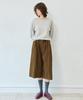 LEFTSEOUL Cotton Pintuck Bermuda Pants [Dark Brown]