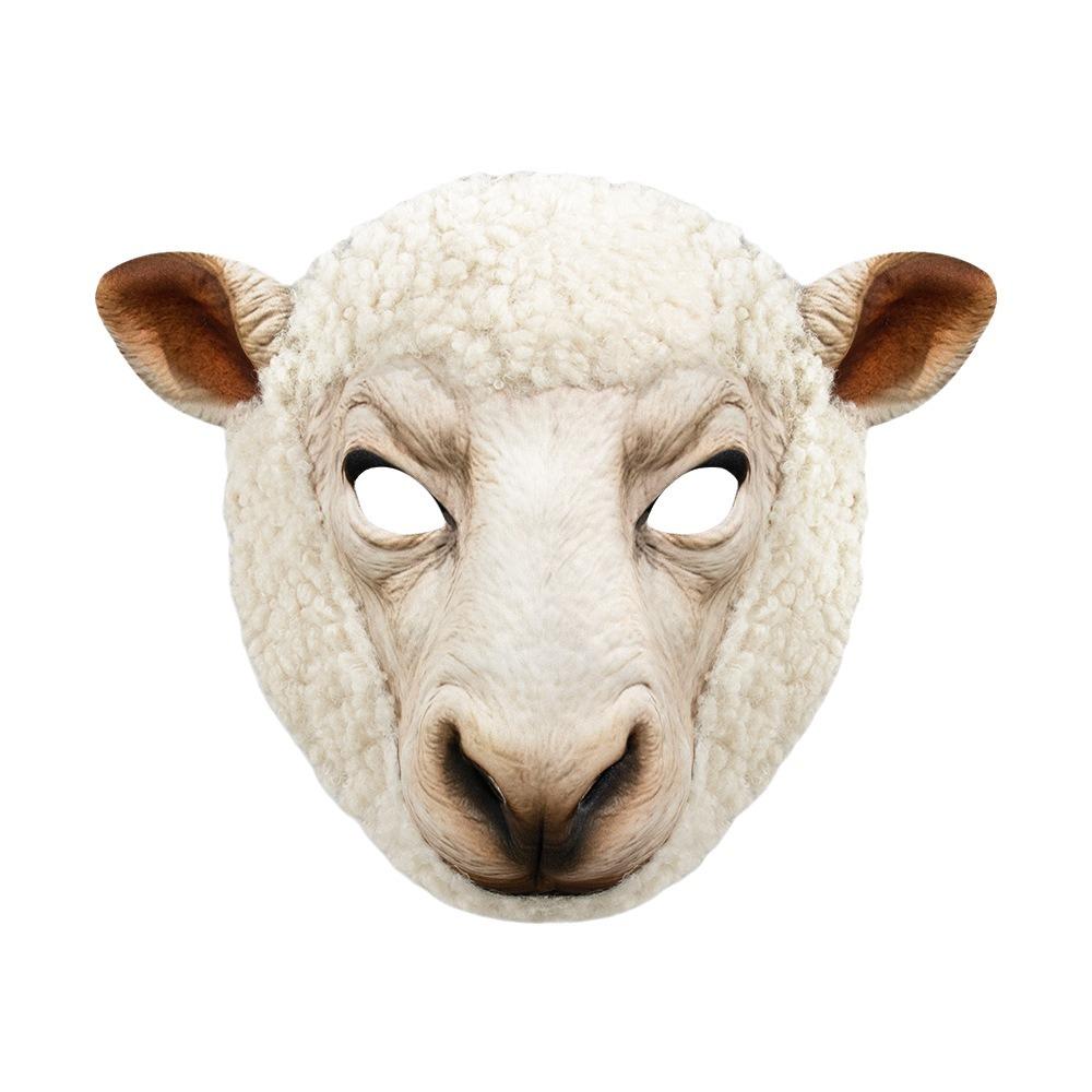 Realistic Animal Face Mask Funny Bear Mask Headdress Sheep Mask  Stage Play