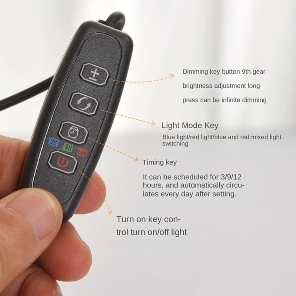 30-150 светодиодный USB-светильник для выращивания растений с управлением, фитолампа полного спектра, фитолампа для дома, цветов, рассады, клипса, фитолампа