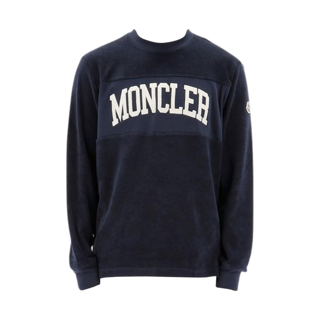 Moncler Round Neck Pullover Comfortable Loose Letter Pattern Long Sleeve Sweatshirt Men sweatshirt Black J10918G00024899VV777