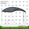 Zhanye Heavy-Duty Outdoor Sunshade Rainproof Carport Tent