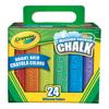 Мелки Crayola Jumbo, смываемые водой, для использования на улице, 24 цвета, 512024, Оригинал