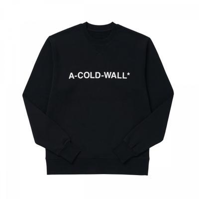 Accoldwall Acwmw082 Черный ESSential Логотип Свитшот Мужской
