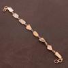 Rough Mother Of Pearl Handmade Copper Jewelry Bracelet 7-8" L0p49