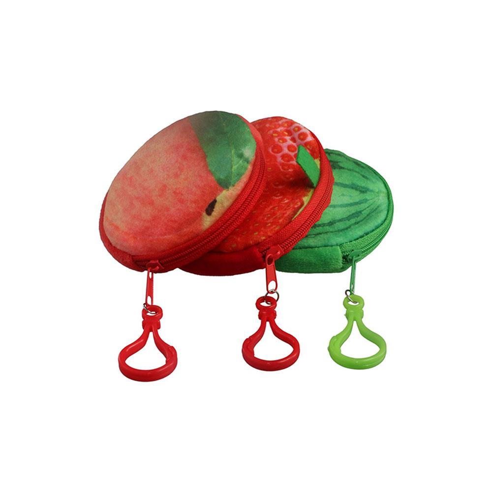 Персиковый Клубничный Держатель для карт Арбузный Плюшевый Кошелек Милый Фруктовый Кошелек Для Женщин/Детей