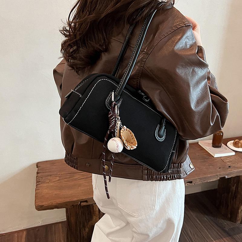 Новая замшевая сумка через плечо для женщин, многокарманная сумка под мышкой, сумка из искусственной замши однотонного цвета, сумка-саквояж на молнии для работы, покупок CLE