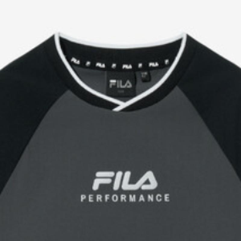 [fila Kids] Pf Washer Lightweight Woven Sweatshirt  Fk2wtg3301m Blk  q0zFk2wtg3301mBlk
