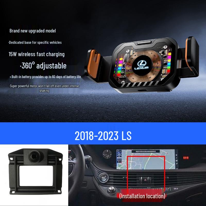 Беспроводной автомобильный держатель-зарядка в панк-стиле для Lexus NX, ES и других