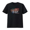 FA 18 F Super Hornet Fighter Plane US Flag T Shirt for Men Patriotic Design with Military Aircr