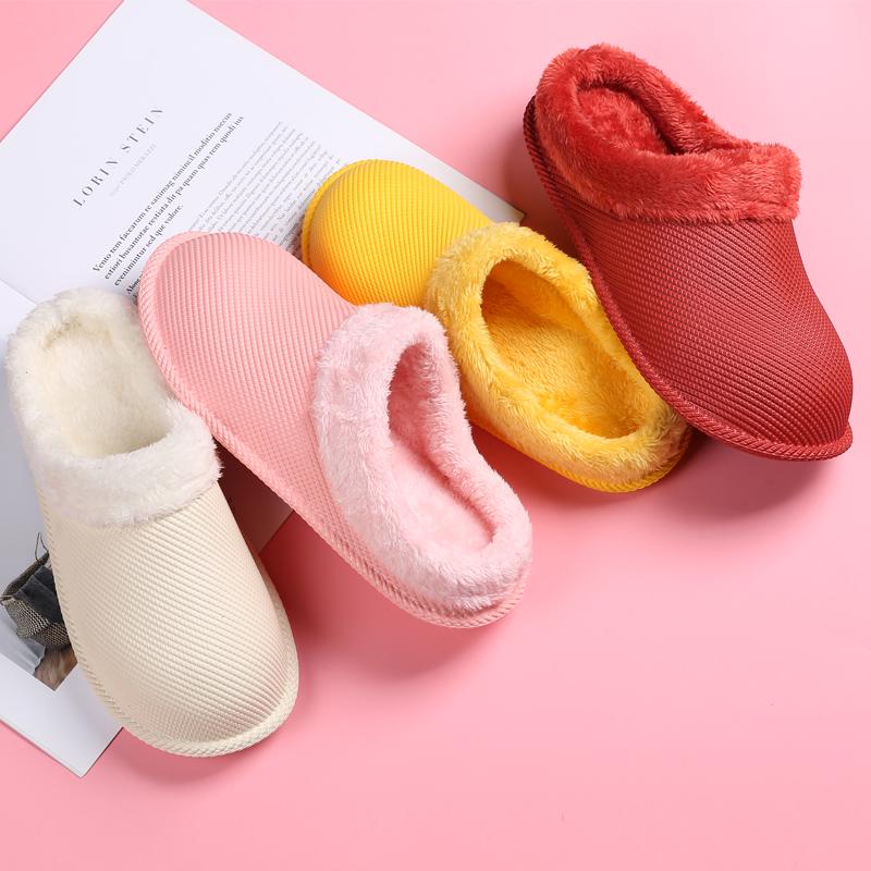 Fashion Wintes Men Shoes Quick Dry Clogs Casual Garden Shoes Warm Plush Sandals Couple Antiskid Home Slippers For Women Floor Shoes