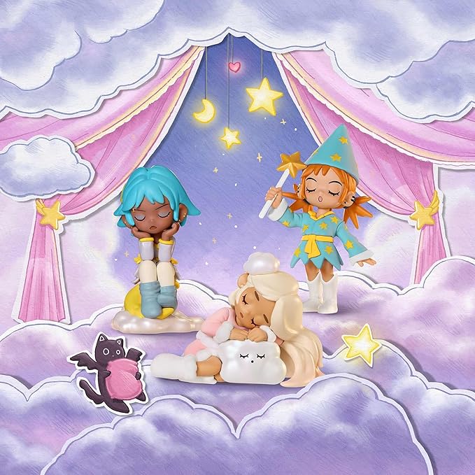 POP MART Фигурки-сюрпризы серии Lil Peach Riot Sleepover, праздничные подарки на день рождения для девочек и мальчиков, одна коробка