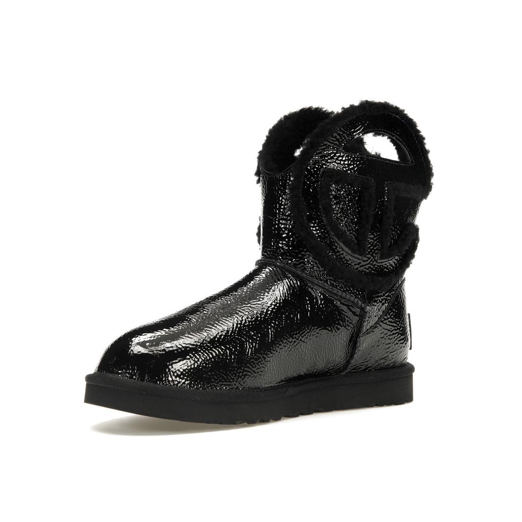 Telfar x UGG Лого Мини Ботинки Крэкл - Черные Мужские Кроссовки 1155790-BLK