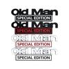 NEW Old Man Edition Metal Car Sticker Badges For Car Trunk Door Decoration Badges Old Man Logos Car Decals Motorcycle Decoration