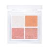 Eyeshadow Palette 4 Color Palette Thai Cosmetics Eye Palette Eyeshadow Eyeshadow Base Matte Palette Lame Dust of (#02 Snow)