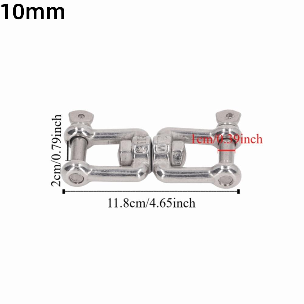 Rustproof Double Jaw Shackle Stainless Steel Anchor Swivel Jaw Boat Application