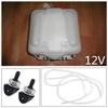 Universal 12V Metal White Car 2 Pin Windshield Washer Reservoir Pump Bottle Tank Kit Jet Switch Clean Tool For Classic Cars