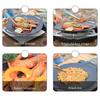 Barbecue Plate Non Stick Heat Resistance Wear-Resistant Smooth Surface Iron Picnic Barbecue Grill Pan Outdoor Supply