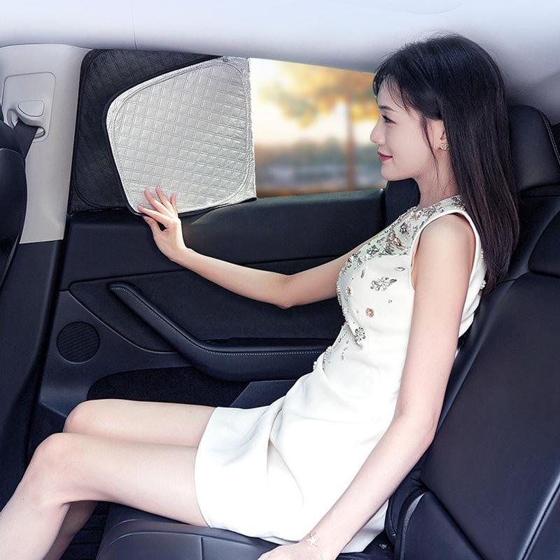 Upgrade Privacy Sunshade For Tesla Model 3 Y Juniper 2026 2025-2020 Front Side Window Sun Shade Windwhield Blind Shading Camping