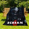 1 шт. Плед ScreamHorror для улицы, легкий фланелевый, мягкий и теплый, для использования в любое время года, для дивана, улицы, кемпинга, гостиной, офиса, кресла