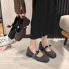 Spring 2025 New Women's Fashion Evening Shoes Pearl Shallow Mouth Bow Fashion Shoes Versatile and Comfortable To Wear